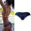 Summer Fashionable Biker Female Shorts Jeans Pole Dance Sexy Slim Short Womens High Waist Thong Booty Denim Women Women's