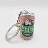 Keychains Simulation Beer Cans Keychain Boy Men Creative Trinket Couple's Cool Tide Bag Backpack Car Key Accessories Pendant Keyring Gifts