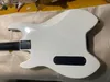 4 Saiten Berg White Headless E-Bass China EMG Pickups, Tremolo Bridge Whammy Bar, schwarze Hardware