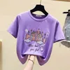 Koreansk stil Kvinnors bomull Kortärmad T-shirt Sommar Tee Girls Ladies Pullover Casual Toppar Tees A2548 210428
