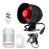 Upgraded Standalone Wireless Home Security Alarm System Kit Siren Horn WIth Motion Detector DIY 110db Burglar