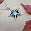 Star 925 Silver Turkiska Smycken Alla hjärtans dag Zircon Fashion Halsband för kvinnor Minimalistisk stil Lyxig designer
