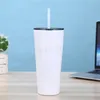 Sublimation Skinny Tumblers Wärmeübertragung Autobecher gerade Tasse Eierschale Schnullerbecher Skinny Edelstahl-Vakuumbecher ZC352