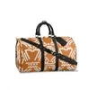 Fashion Duffel Bags Graffiti Mens Womens Pastels colors Travel Keepall 55 Mosaic Sport Handbags Orange Chain Black brown Blue Outd292n