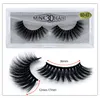 Make Wimpers 3D Faux Mink Wimpers Pluizige Zachte Piekerige Volume Natuurlijke lange Cross Valse Wimper Herbruikbare Lash