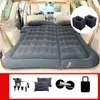 InCar Inflatable Bed Air Mattress Universal SUV Car Travel Sleeping Pad Outdoor Camping Mat Child Exhaust Pads Flocking PVC Auto Rear Seat Cushion Accessories