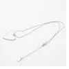 Sublimation Blank Thermal Transter Necklace Designer Jewelry DIY Heart Leaf Pendants Silver Plated Snake Chain Christmas Party For Women Men Choker Necklaces