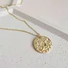 SHANICE S925 sterling silver Relief 12 Horoscope Zodiac Sign Pendant Necklace Gold color Constellations Men Women Jewelry GiftOJNS{category}