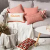 Europen elegancki poduszka poduszka haft haftowe pomarańczowe różowe cojines dekorativos para sofa dekoracyjne poduszki snowe poduszki poduszki/dekorati