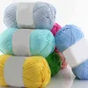 1PC VENTES CHAUDES!!! 1 pc 50g par écheveau doux bambou Crochet coton tricot bébé tricot laine fil en gros livraison directe Y211129