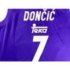 Nikivip Custom Luka Doncic #7 Teka Madrid Basketball Jersey Euroleague Sewn Purple S-4XL Name And Number Top Quality
