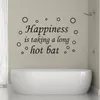 Vägg klistermärken lycka bad bubbla väggmålning klistermärke hem dekoration dekorativ konst dekor badrum duschrum