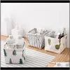 Dozen Bakken Nordic Literaire Stijl Opslag Bin Closet Toy Box Container Organizer Stof Mand Thuisbureau Tafel Ornamenten Jaar Gift 1DPZN