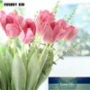 10st / mycket! Partihandel 3D-utskrift Real Touch Artificial Tulips Hi-Q Latex Blommor Lång tulpan Fake Bröllop Dekorativ Holländsk Tulip1 ​​Fabrikspris Expert Design Kvalitet