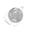 Lampenabdeckungen Shades d10cm D12cm G9 Glasschatten Ersatz für Sockelglanz Kronleuchter Decke Pendelleuchte, klarer weißer Globus Lampenschirm CO