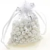 Dozens of Sizes Mesh Organza Bag Jewelry Gift Pouch Wedding Party Xmas Candy Drawstring Bags Package black red white Size 7x9 9x12 10x15 15x20 20x30 30x40