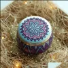 Event Festive Party levererar hem GardenParty Favor Flower Tea Case Cans Candle Holder Gilding Originalitet Tin Mticolor Candy Box Christma