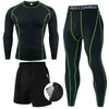 Men's Compression Sportswear Suits Gym Tights Training Suit Clothes Workout Jogging Sports Set Running Rashguard Tracksuit Y1221