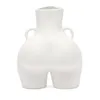 Bao Guang Ta Ta White Arts Girl Vases Ass Ass Flower Pot Женщина на рабочем столе Vase Vase Home Decor Gift 210409