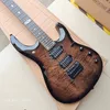 Przezroczysty Czarny Szary Muzyka Mężczyzna JP6 Gitara Elektryczna Najwyższej Jakości John Musicman Petrucci Podpis 6 Struny Custom Guitarra Bolt Na Szyi