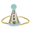 Baby Birthday Party Hat Children Cone Round Ball Hair Band Princess Headdress Gathering Supplies Number3209262