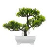 Couronnes de fleurs décoratives fausses plantes artificielles arbre bonsaï plante en pot décoration de la maison bassin en résine + mousse de simulation en plastique Foa