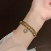 Link, Kette Einfache Kalte Stil Liebe Anhänger Armband Ins Spezielle-Interest Design Studentin Dh Persönlichkeit T Form Schnalle