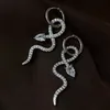 성격 그물의 한국어 버전의 레드 기질 후프 귀걸이 2021 새로운 트렌디 한 뱀 보석 여성 여자 귀걸이