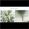 Couronnes de fleurs décoratives Fournitures de fête Jardin Drop Livraison 2021 Artificielle Babys Breath Mousse Plastique Fleur Gypsophile avec 8172721