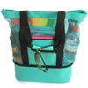 Cooler Picnic Bag Borse di stoccaggio impermeabili in rete con manici per refrigerazione da spiaggia da viaggio in campeggio all'aperto