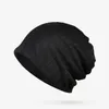 帽子、スカーフグローブセット2021弾性綿ターバンハットソリッドカラー女性暖かい冬ヘッドスカーフボンネット内ハイジャブキャップイスラム教徒ヒジャーブフェム