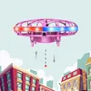 Watch gesture control Kids toy UFO induction aircraft suspension mini drone toys Inductive Flying Spinning smart drone sensor LED light Quadcopter new design