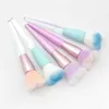 Personalized Large Fluffy Makeup Brush Acrylic Crystal Handle Paw Head Cosmetic Tools For Face Powder And Blush