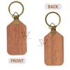 U&I Amazon Luxury Blank Wood Keychain Straps Wooden Key Ring With Name Eco Friendly Keychains