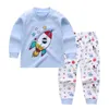 Tuonxye kinderen pijama infantil kinderen cartoon graafmachine pyjama voor jongens katoen lange mouw pyjama meisjes homewear kleding PJ's 211130