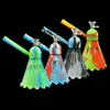 Tubulação de fumo de água Shisha Hookah Silicone Mangueira Junta Vidro Bongo Dab Badminton Hookahs Altura 7.2 "Presentes de Halloween