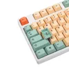 Hami Melon Färg-Sub PBT KeyCap Set Tyska Spanien UK Franska ISO MX Switches Keyboard 104 87 61 Filco YMD96 KBD75 FC980M ID80