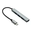 Typ C till USB-adapter OTG Hub 4 Portar för Samsung Lenovo Xiaomi MacBook Pro 13 15 Air Pro PC för Huawei Telefon Tillbehör