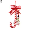 Decorações de Natal Decoração de árvore Papai Noel boneco de neve Pingente de doces pendurado pequeno decoração home cana 2022 ornamentos A4R6
