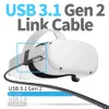 10FT/16FT/20FT USB-auf-Typ-C-Kabel Nylon geflochten 90 Grad 60W 3A 5Gbps für Oculus Quest 2 VR Schnelllade-Gaming-Kabel Datenübertragung von Huawei Xiaomi Samsung