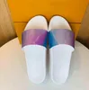 Luxurys Designers slides Slippers summer graffiti flat Slipper bottom men and women sandals fashion causal flip flop with box size 35-46