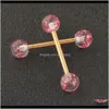 Andere 10pcspack ringindustri￫le barbell tong piercingcrystal ball neus oor niple lip piercing body sieraden kzo9 evgnl