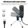 USB Microphone Professional Condenser Microphones For PC Computer Laptop Recording Studio Singing Gaming Streaming Mikrofon