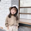 Koreaanse stijl schattige dot sigle-breasted shirts voor mode meisjes katoen 2 kleuren casual shirt kleding 210331