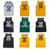 New Men BaskeBall Jersey # 14 Will Smith Jersey The Fresh Prince of Bel Air Academy # 25 Carlton Banks Movie Koszulki Movie Black Gary Yellow Green