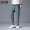 Marka Streetwear Lato Cienkie Hip Hop Harem Spodnie Mężczyźni Szary Casual Spodnie Spodnie Joggers Drop 211112