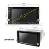 Autoradio universel Double 2 din lecteur DVD GPS Navigation dans le tableau de bord 2din PC stéréo unité principale vidéo RDS USB carte gratuite Cam