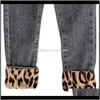 Baby, & Maternity Drop Delivery 2021 Humor Bear Clothing Girls Leopard Jeans Spring And Autumn Cotton Baby Kids Childrens Pants 201204 Az9S7