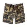 Pantaloncini cargo mimetici militari retrò da uomo Casual stile militare da spiaggia di qualità premium allentati tasche larghe abiti corti estivi 210714