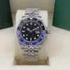 GMT Series Men's Watch M126710 Sapphire Mirror مقاوم للماء من الفولاذ المقاوم للصدأ الآلات السيراميك 280g